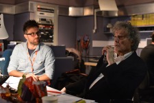 Darkside photo - from the recording at the BBC (l > r): James Robinson, Tom Stoppard